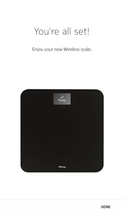 Withings scale app